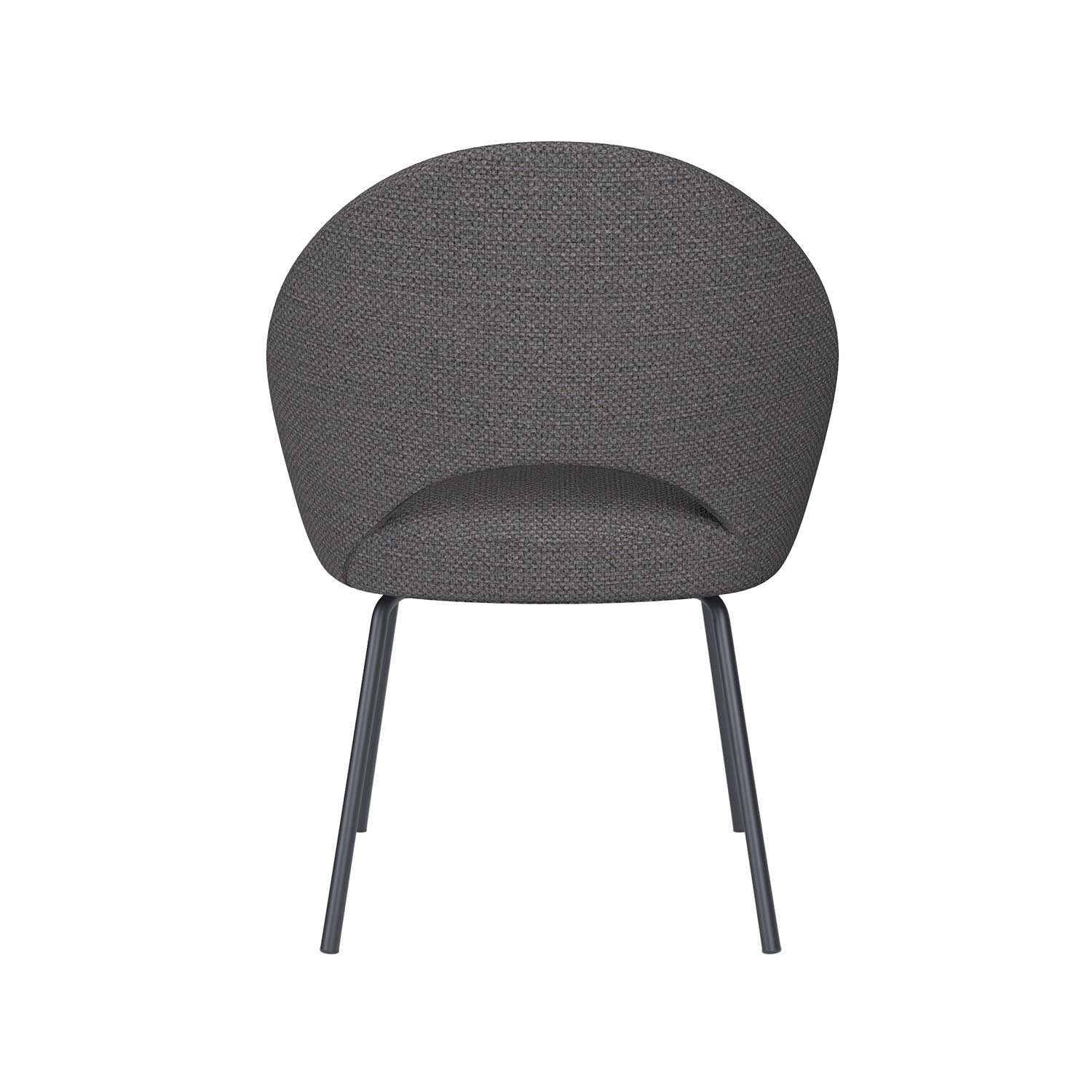 Stuhl Mick 4 Metal Legs in Grau präsentiert im Onlineshop von KAQTU Design AG. Stuhl ist von White Label Living