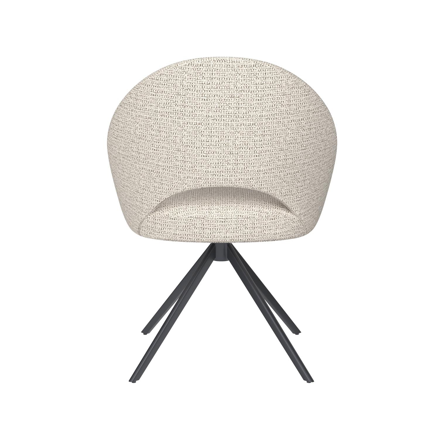 Stuhl Mick Metal Swivel in Off-White präsentiert im Onlineshop von KAQTU Design AG. Stuhl ist von White Label Living