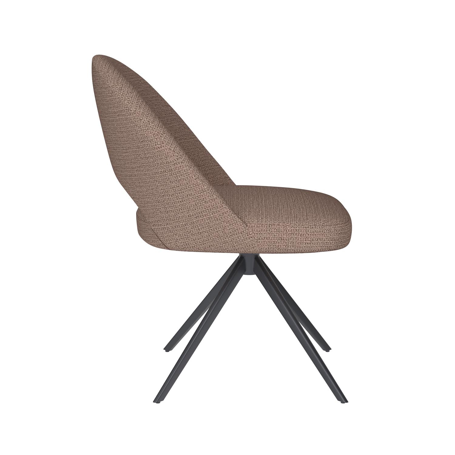 Stuhl Mick Metal Swivel in Taupe präsentiert im Onlineshop von KAQTU Design AG. Stuhl ist von White Label Living