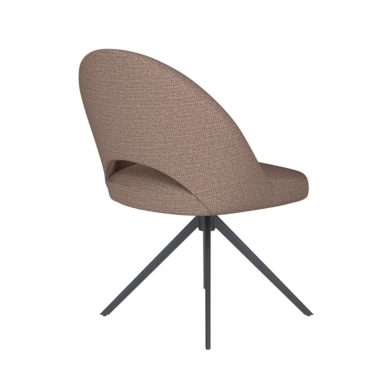 Stuhl Mick Metal Swivel in Taupe präsentiert im Onlineshop von KAQTU Design AG. Stuhl ist von White Label Living