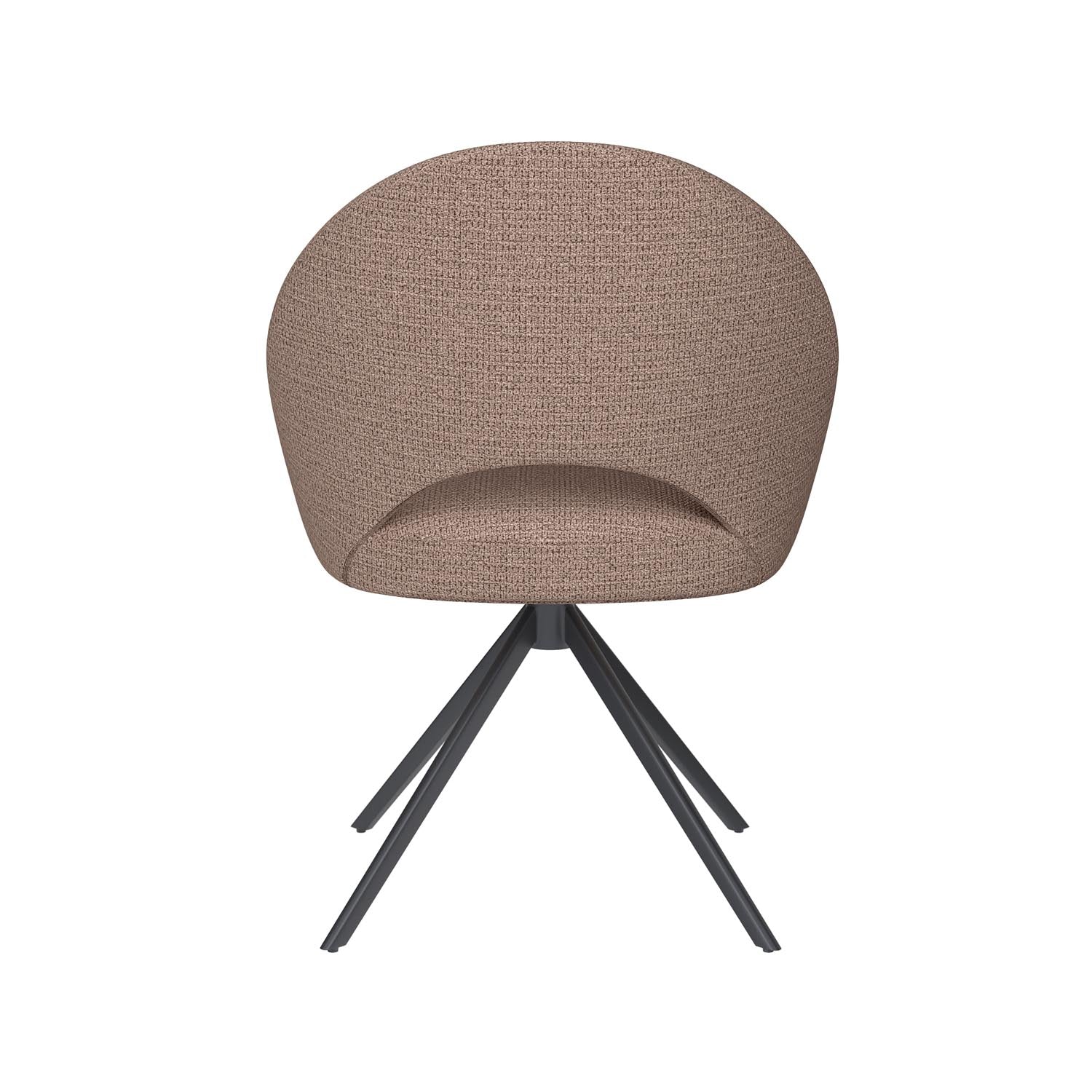 Stuhl Mick Metal Swivel in Taupe präsentiert im Onlineshop von KAQTU Design AG. Stuhl ist von White Label Living