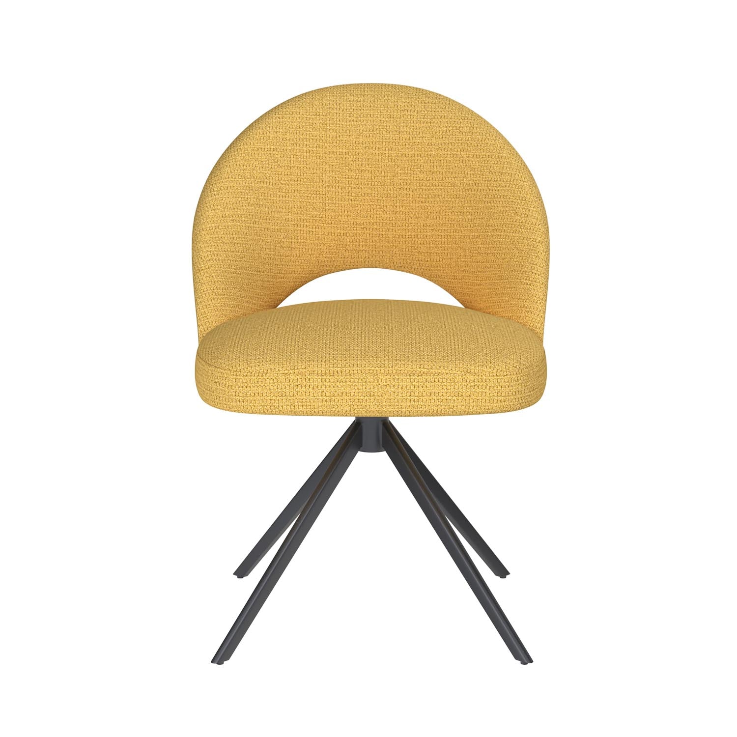 Stuhl Mick Metal Swivel in Ochre präsentiert im Onlineshop von KAQTU Design AG. Stuhl ist von White Label Living