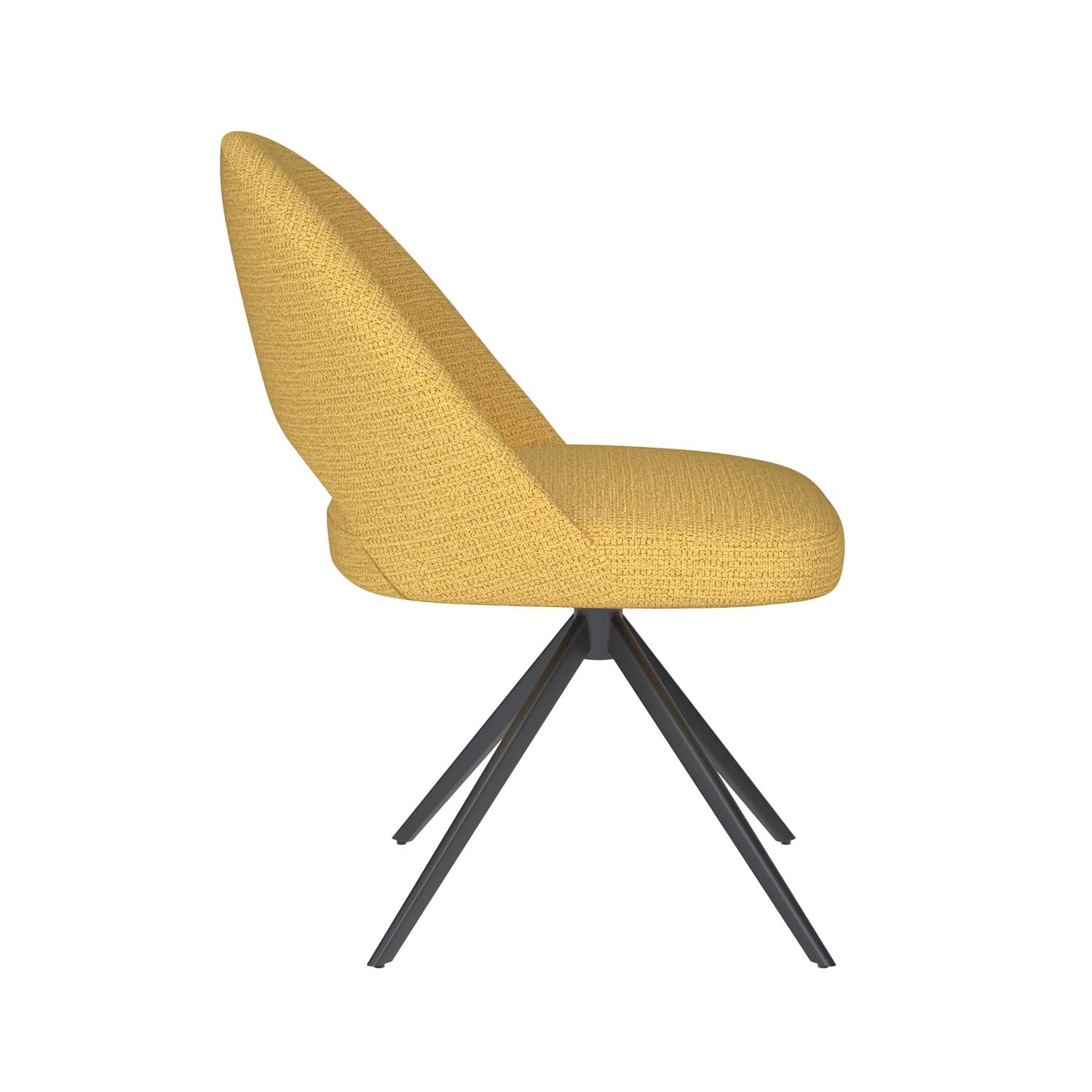 Stuhl Mick Metal Swivel in Ochre präsentiert im Onlineshop von KAQTU Design AG. Stuhl ist von White Label Living