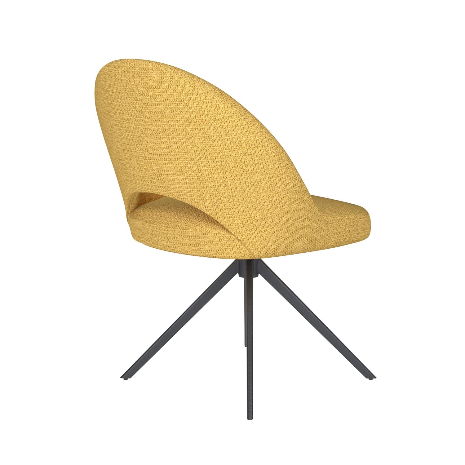 Stuhl Mick Metal Swivel in Ochre präsentiert im Onlineshop von KAQTU Design AG. Stuhl ist von White Label Living