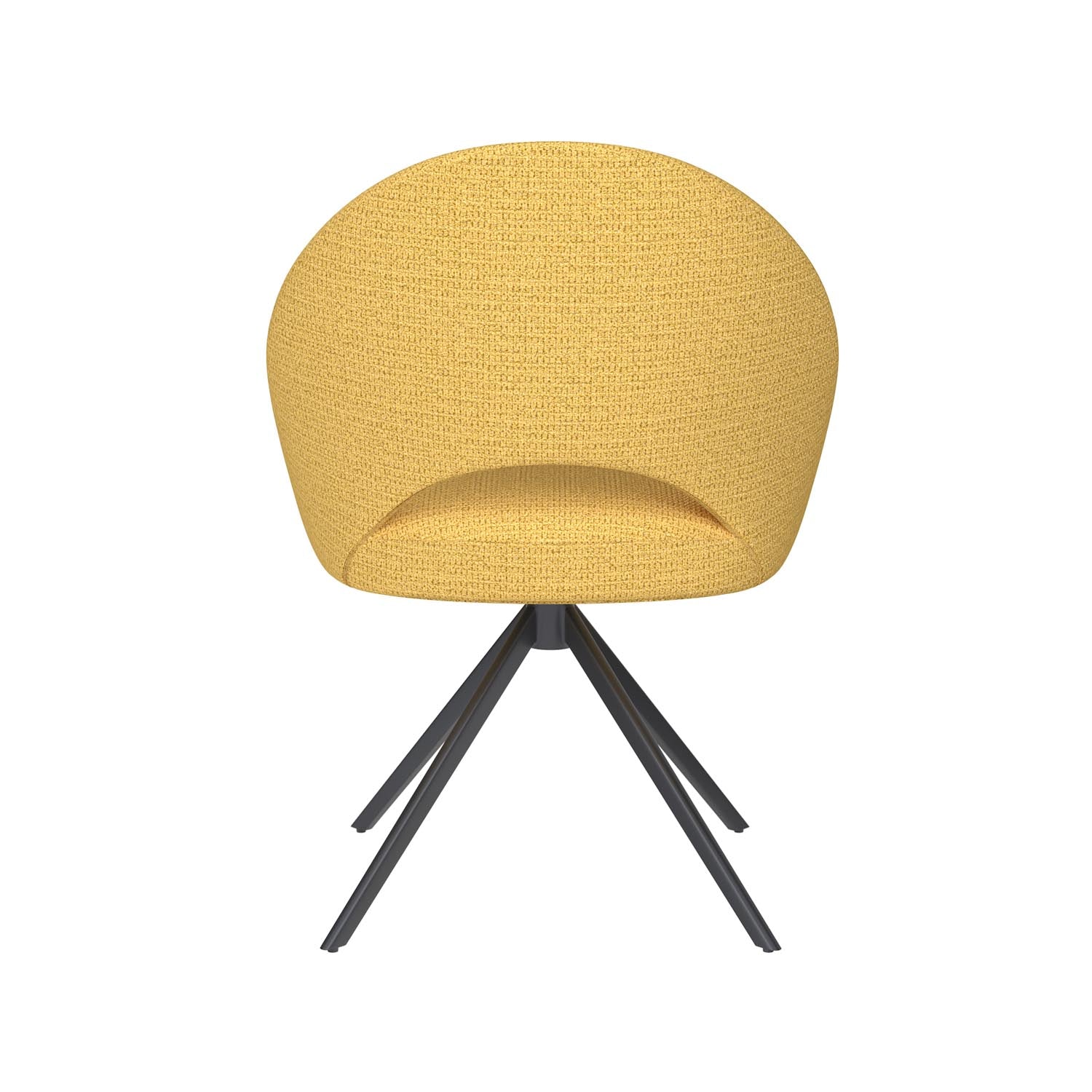 Stuhl Mick Metal Swivel in Ochre präsentiert im Onlineshop von KAQTU Design AG. Stuhl ist von White Label Living