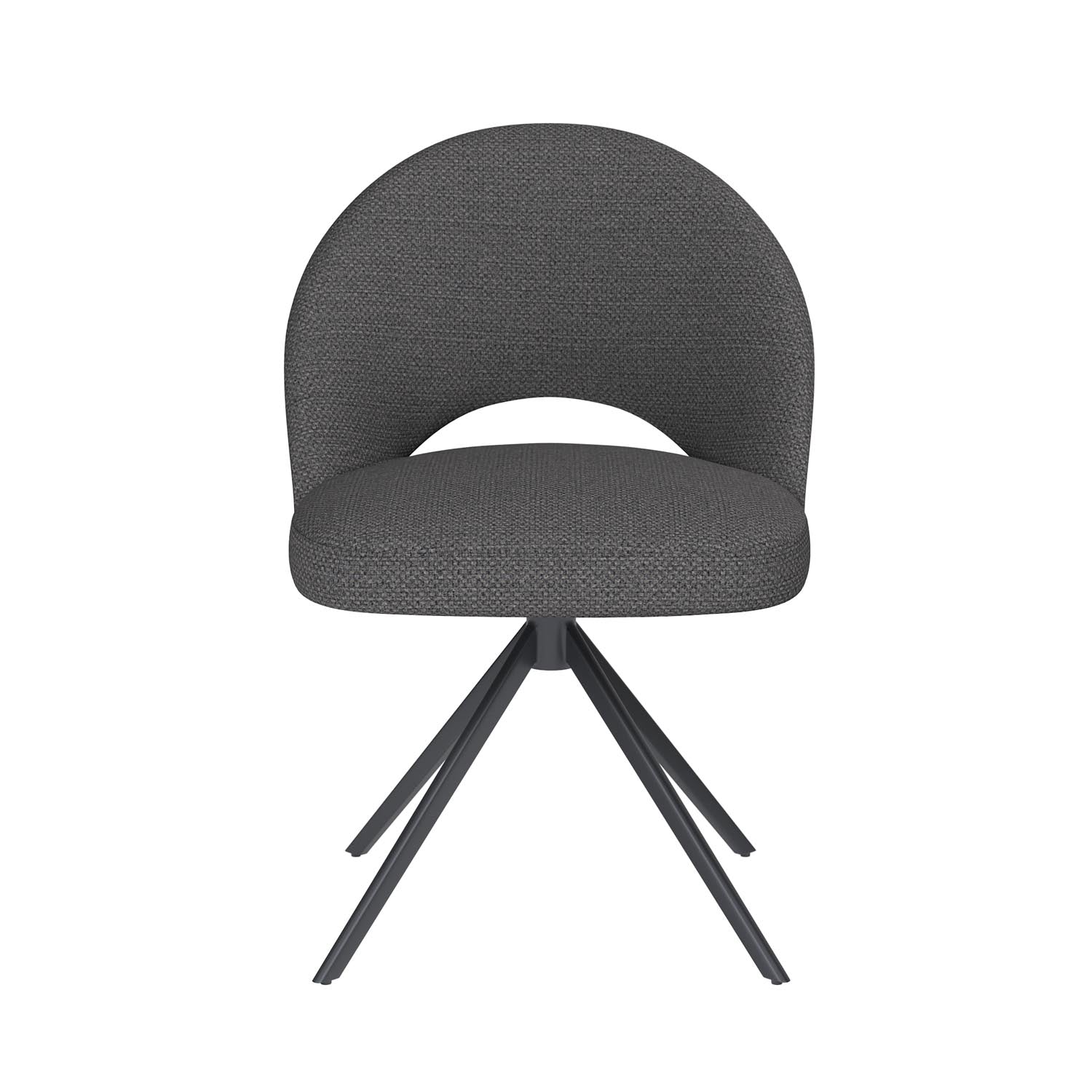 Stuhl Mick Metal Swivel in Grau präsentiert im Onlineshop von KAQTU Design AG. Stuhl ist von White Label Living