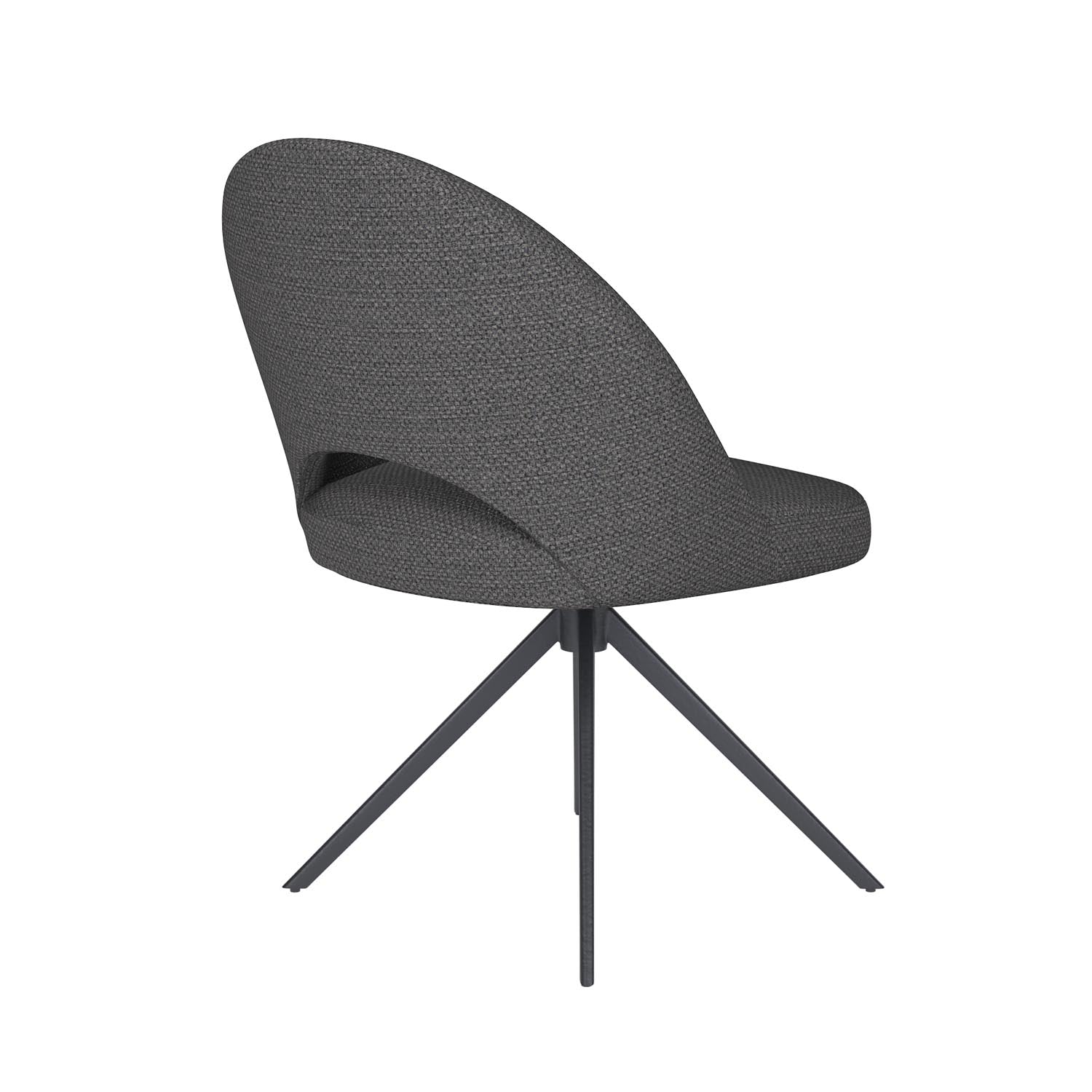 Stuhl Mick Metal Swivel in Grau präsentiert im Onlineshop von KAQTU Design AG. Stuhl ist von White Label Living