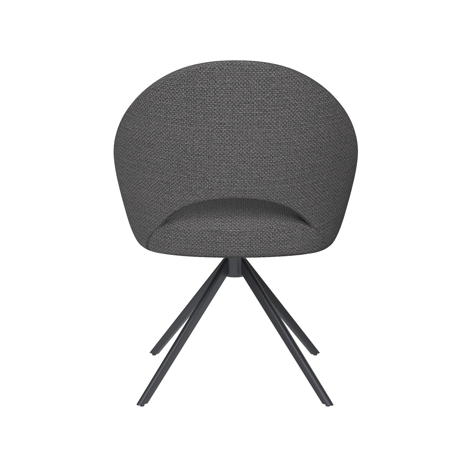 Stuhl Mick Metal Swivel in Grau präsentiert im Onlineshop von KAQTU Design AG. Stuhl ist von White Label Living