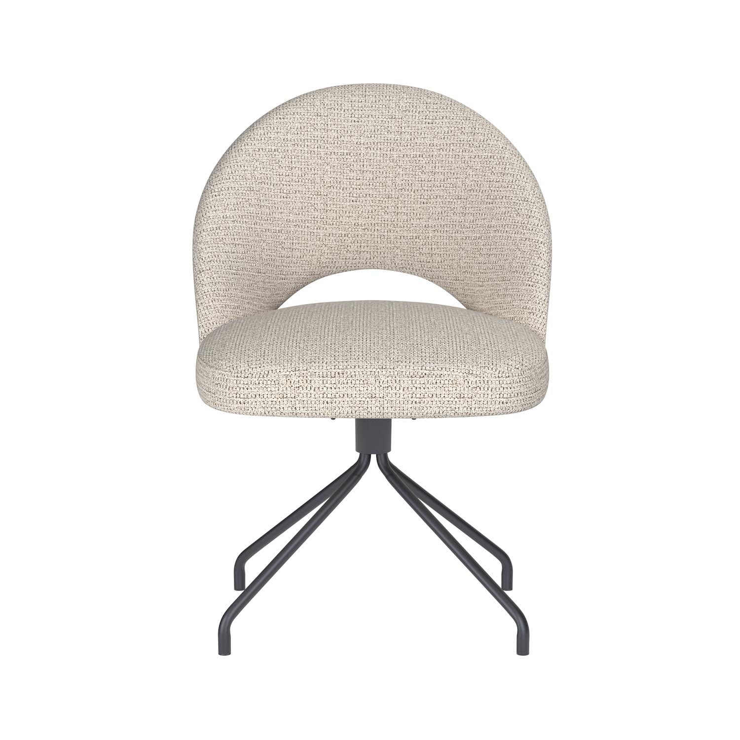 Stuhl Mick Spider Swivel in Off-White präsentiert im Onlineshop von KAQTU Design AG. Stuhl ist von White Label Living
