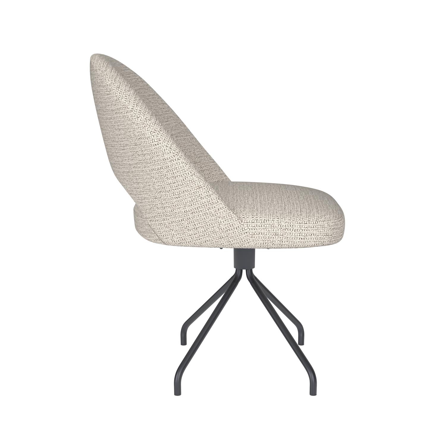 Stuhl Mick Spider Swivel in Off-White präsentiert im Onlineshop von KAQTU Design AG. Stuhl ist von White Label Living
