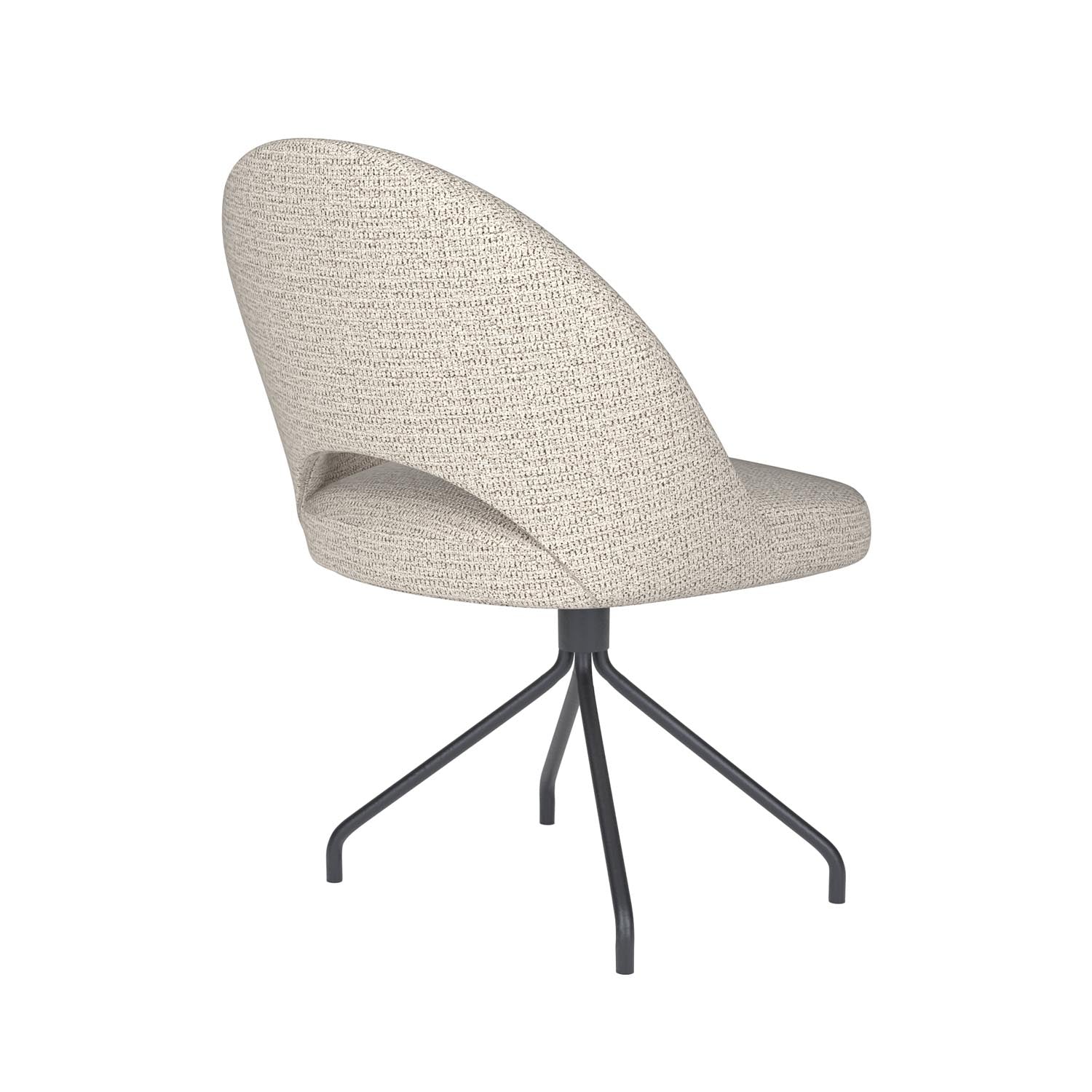 Stuhl Mick Spider Swivel in Off-White präsentiert im Onlineshop von KAQTU Design AG. Stuhl ist von White Label Living