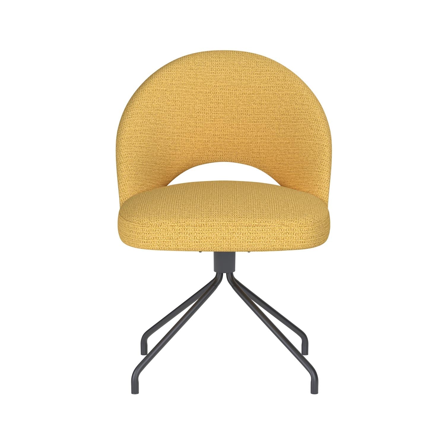 Stuhl Mick Spider Swivel in Ochre präsentiert im Onlineshop von KAQTU Design AG. Stuhl ist von White Label Living