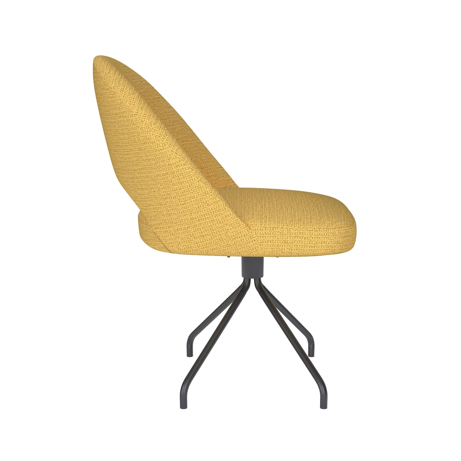 Stuhl Mick Spider Swivel in Ochre präsentiert im Onlineshop von KAQTU Design AG. Stuhl ist von White Label Living