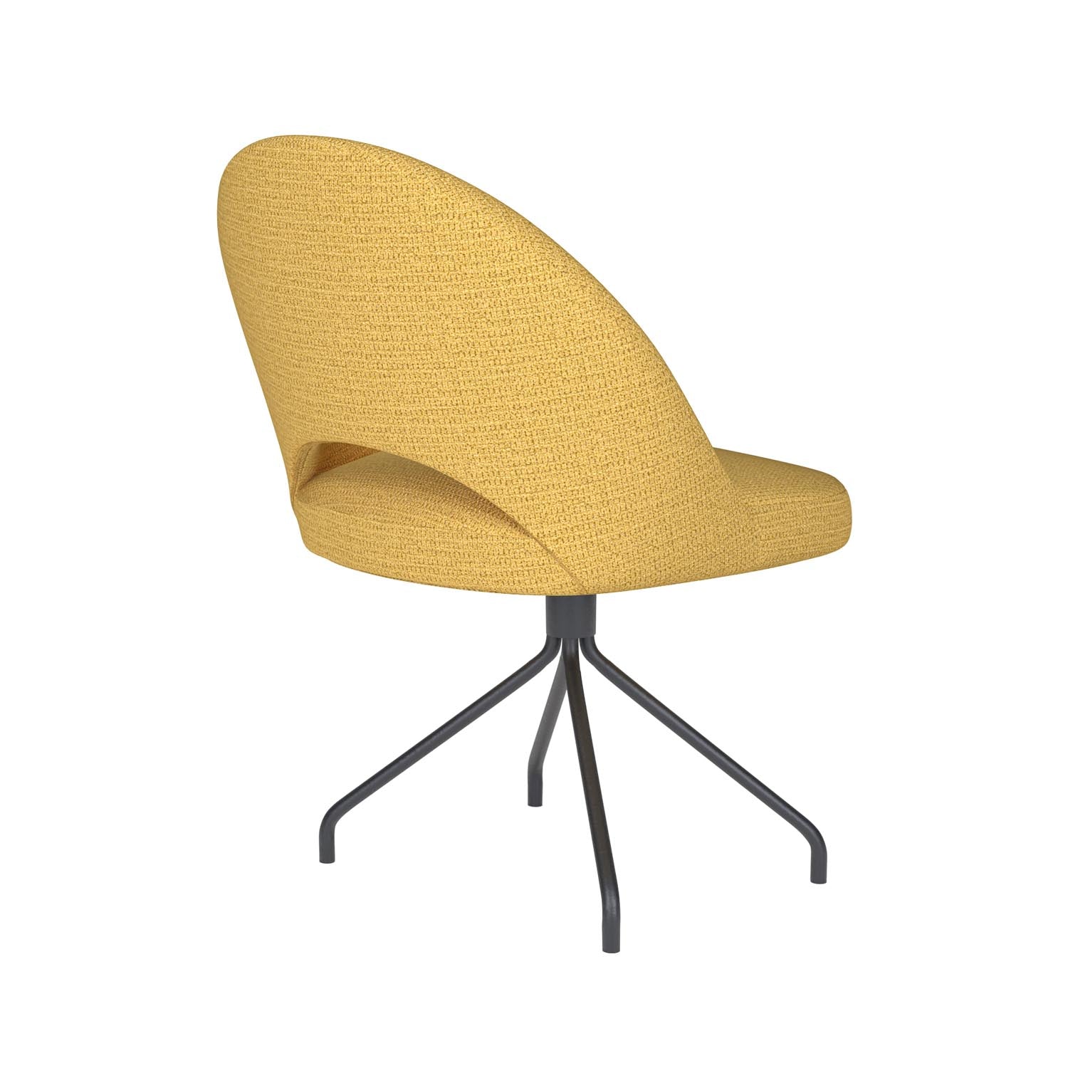 Stuhl Mick Spider Swivel in Ochre präsentiert im Onlineshop von KAQTU Design AG. Stuhl ist von White Label Living