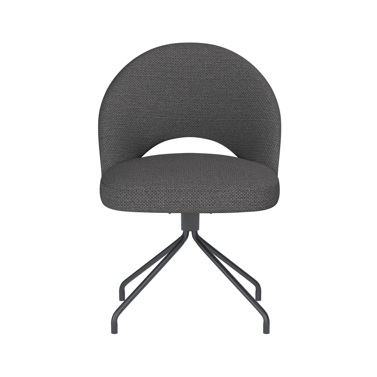 Stuhl Mick Spider Swivel in Grau präsentiert im Onlineshop von KAQTU Design AG. Stuhl ist von White Label Living