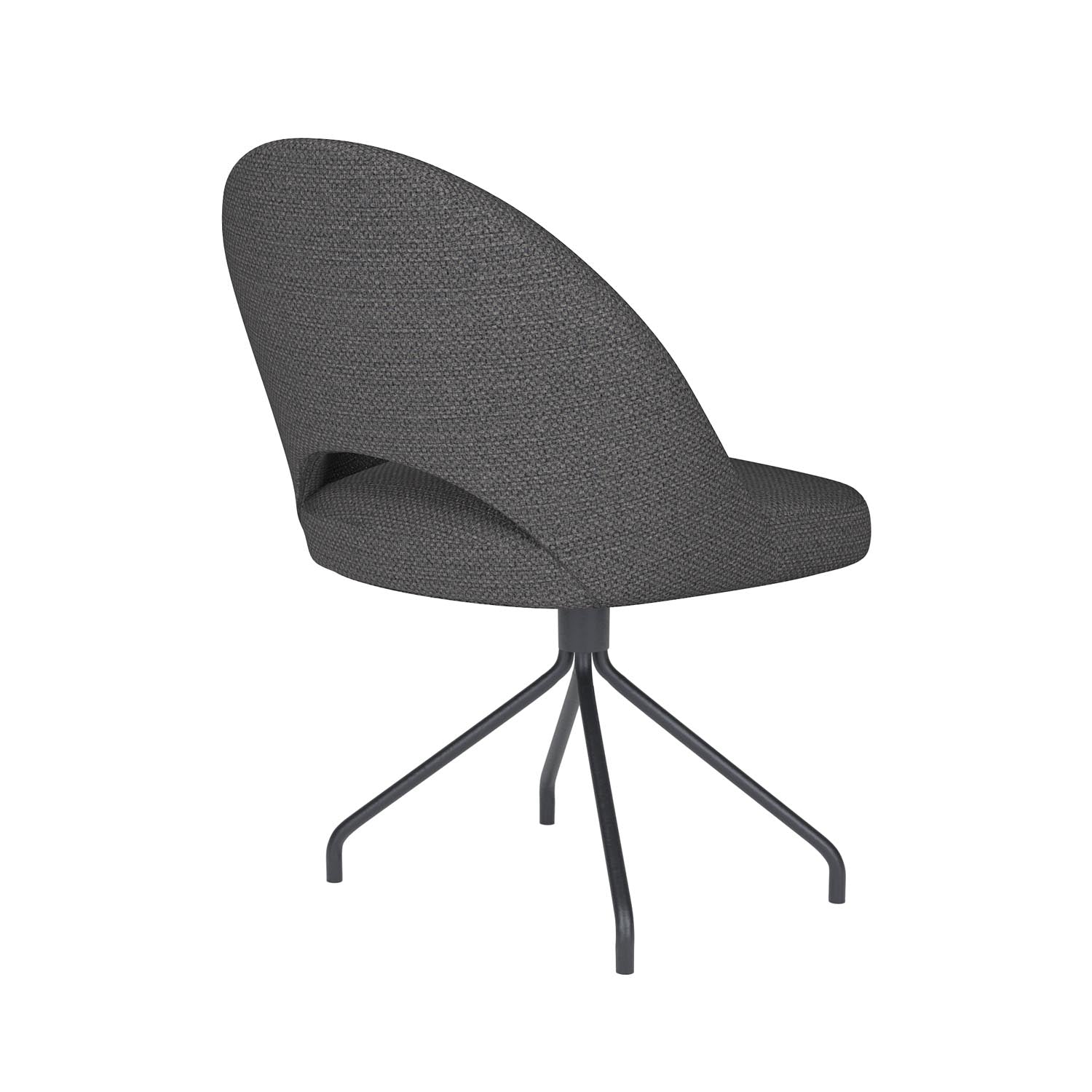 Stuhl Mick Spider Swivel in Grau präsentiert im Onlineshop von KAQTU Design AG. Stuhl ist von White Label Living