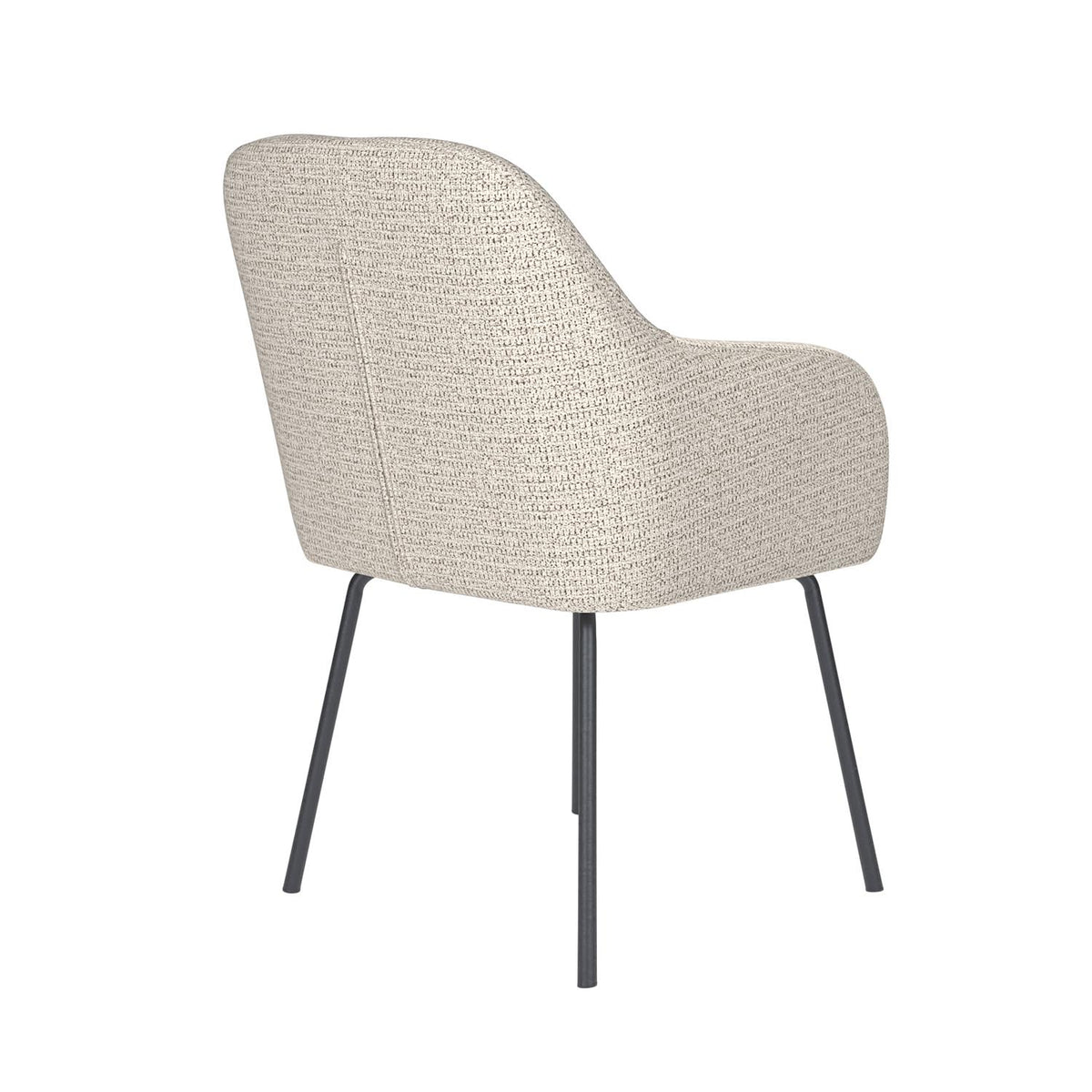 Stuhl Otis 4 Metal Legs in Off-White präsentiert im Onlineshop von KAQTU Design AG. Stuhl ist von White Label Living