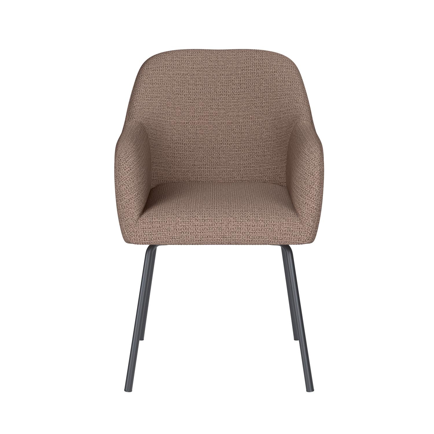 Stuhl Otis 4 Metal Legs in Taupe präsentiert im Onlineshop von KAQTU Design AG. Stuhl ist von White Label Living