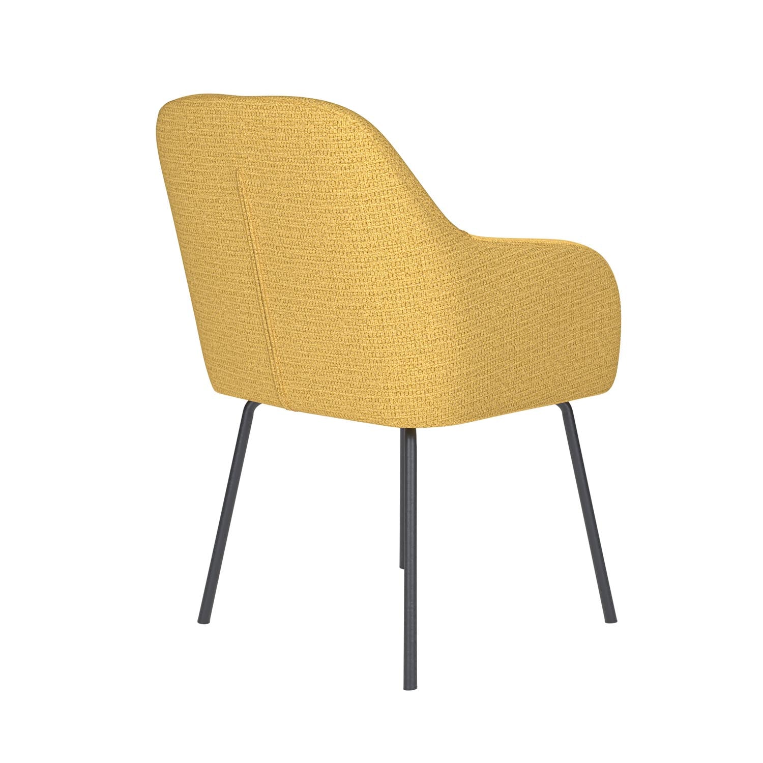 Stuhl Otis 4 Metal Legs in Ochre präsentiert im Onlineshop von KAQTU Design AG. Stuhl ist von White Label Living