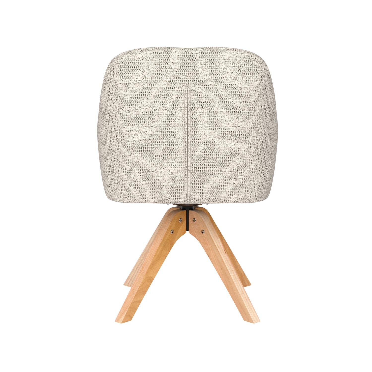 Erleben Sie den Otis Wooden Swivel Stuhl von White Label Living – eine harmonische Verbindung aus Komfort und elegantem Design für jeden Raum!