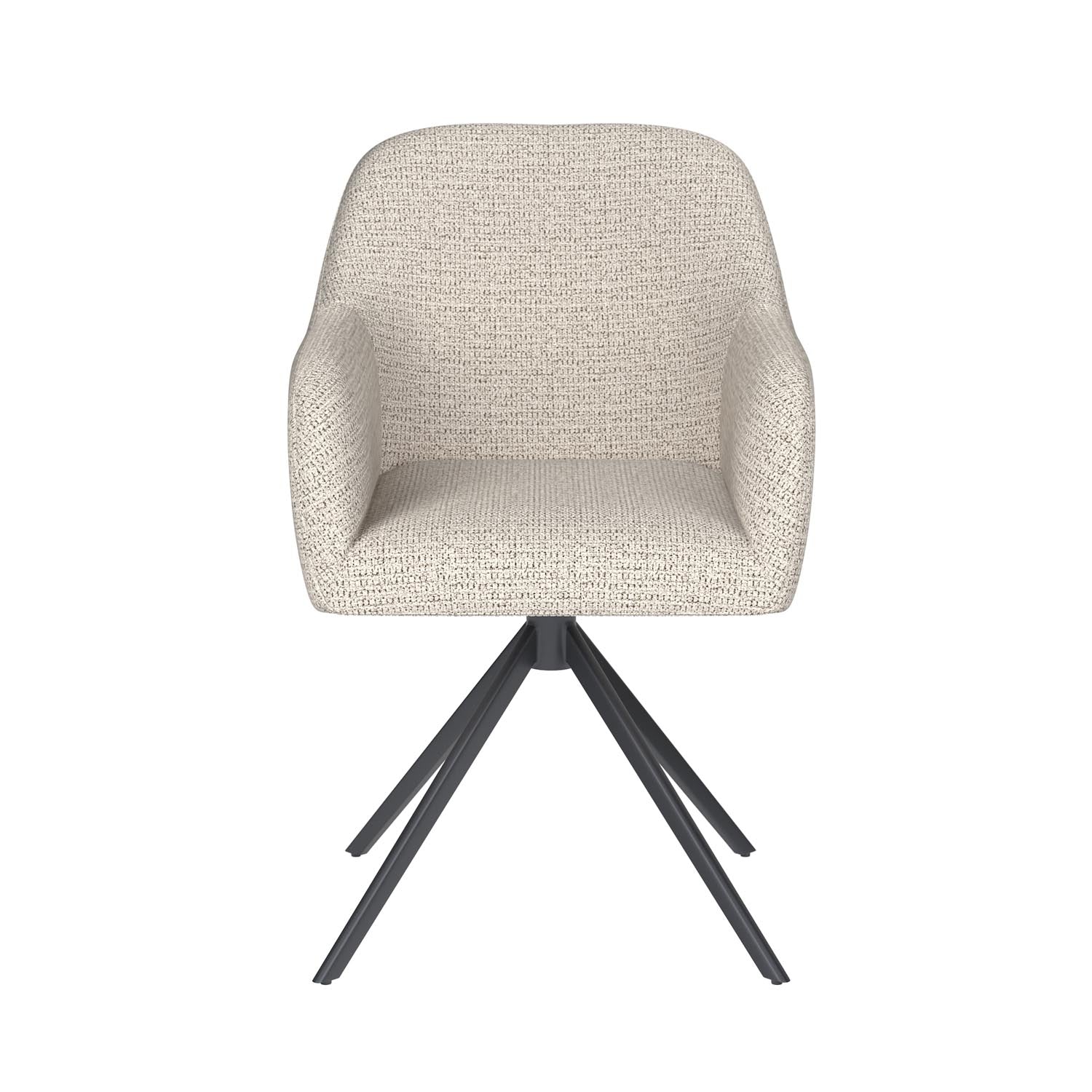 Stuhl Otis Metal Swivel in Off-White präsentiert im Onlineshop von KAQTU Design AG. Stuhl ist von White Label Living