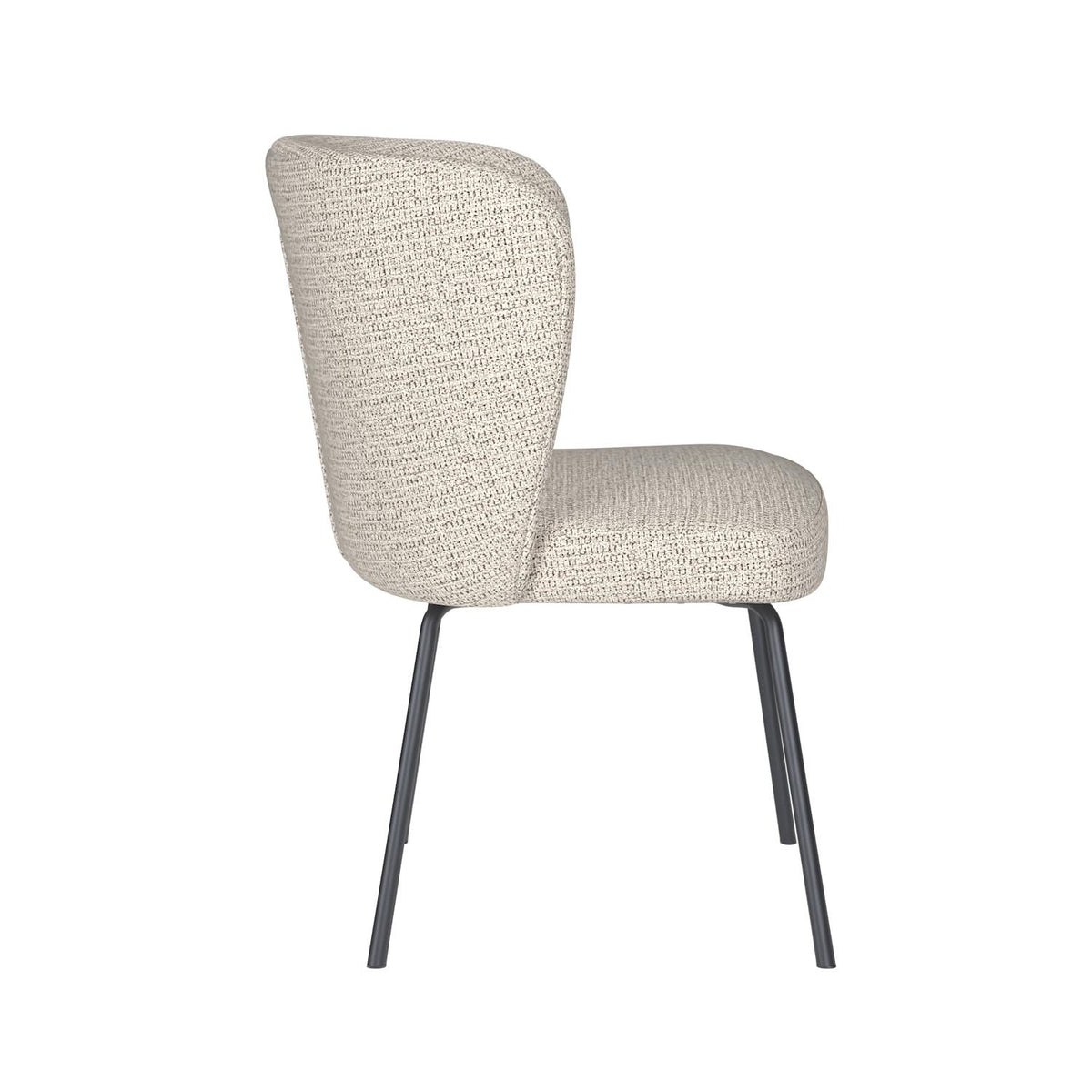 Stuhl Stan 4 Metal Legs in Grau präsentiert im Onlineshop von KAQTU Design AG. Stuhl ist von White Label Living