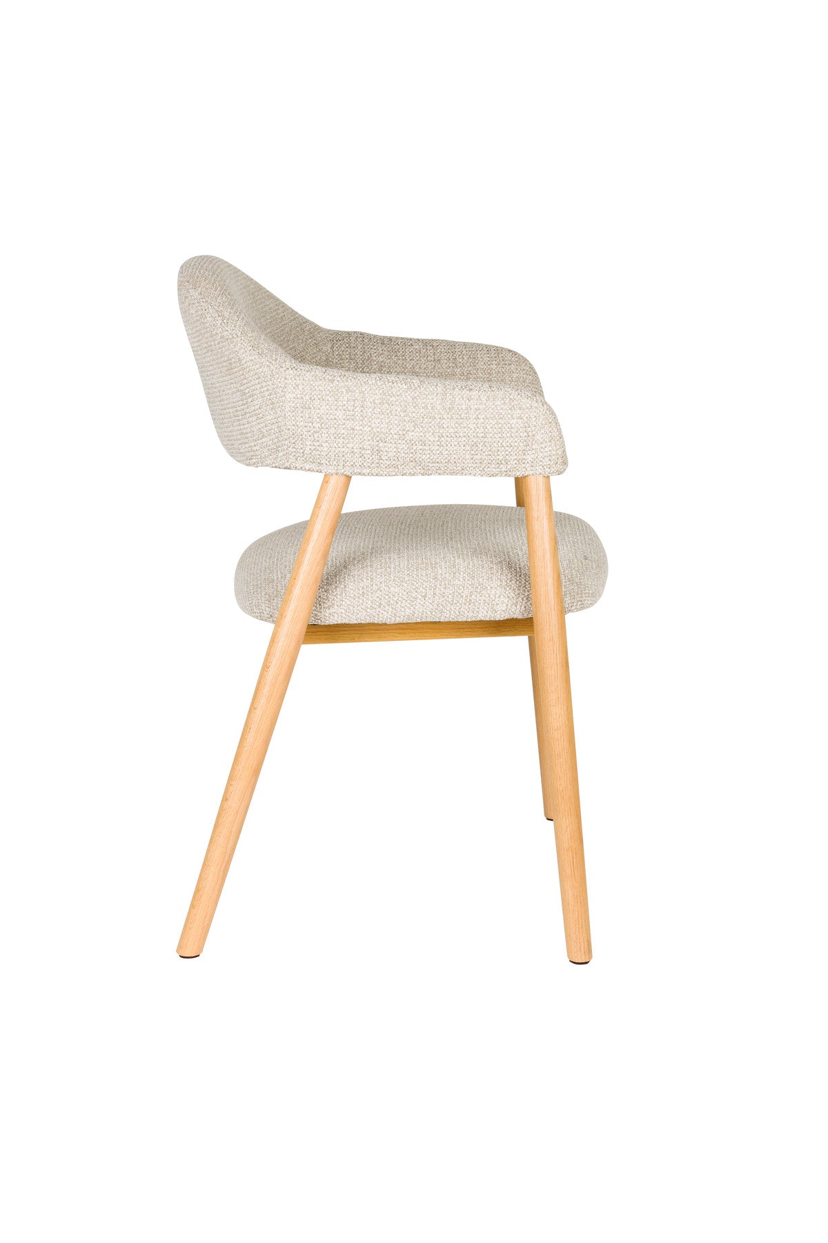 Armlehnstuhl Indy Light Brown in braun präsentiert im Onlineshop von KAQTU Design AG. Stuhl mit Armlehne ist von White Label Living