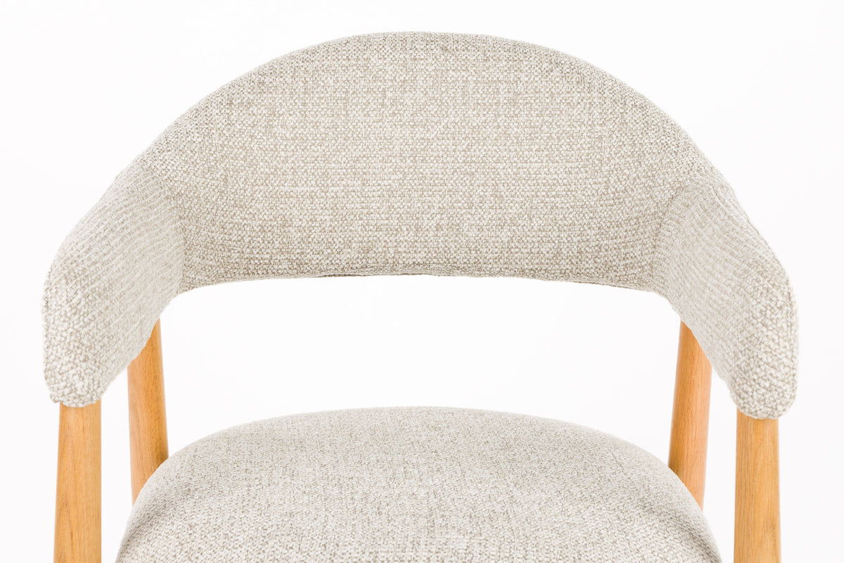 Armlehnstuhl Indy Light Brown in braun präsentiert im Onlineshop von KAQTU Design AG. Stuhl mit Armlehne ist von White Label Living
