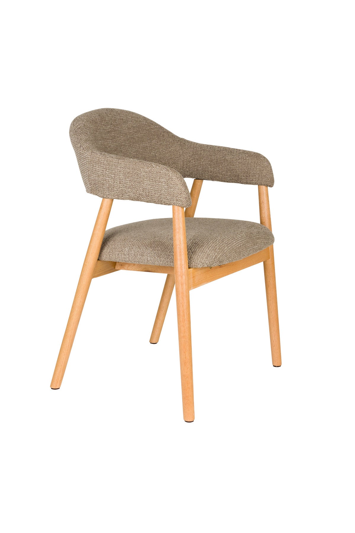 Armlehnstuhl Indy Dark Brown in Braun präsentiert im Onlineshop von KAQTU Design AG. Stuhl mit Armlehne ist von White Label Living
