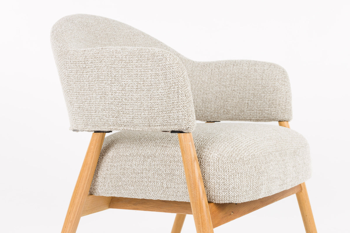Sessel Indy Light Brown in braun präsentiert im Onlineshop von KAQTU Design AG. Sessel ist von White Label Living