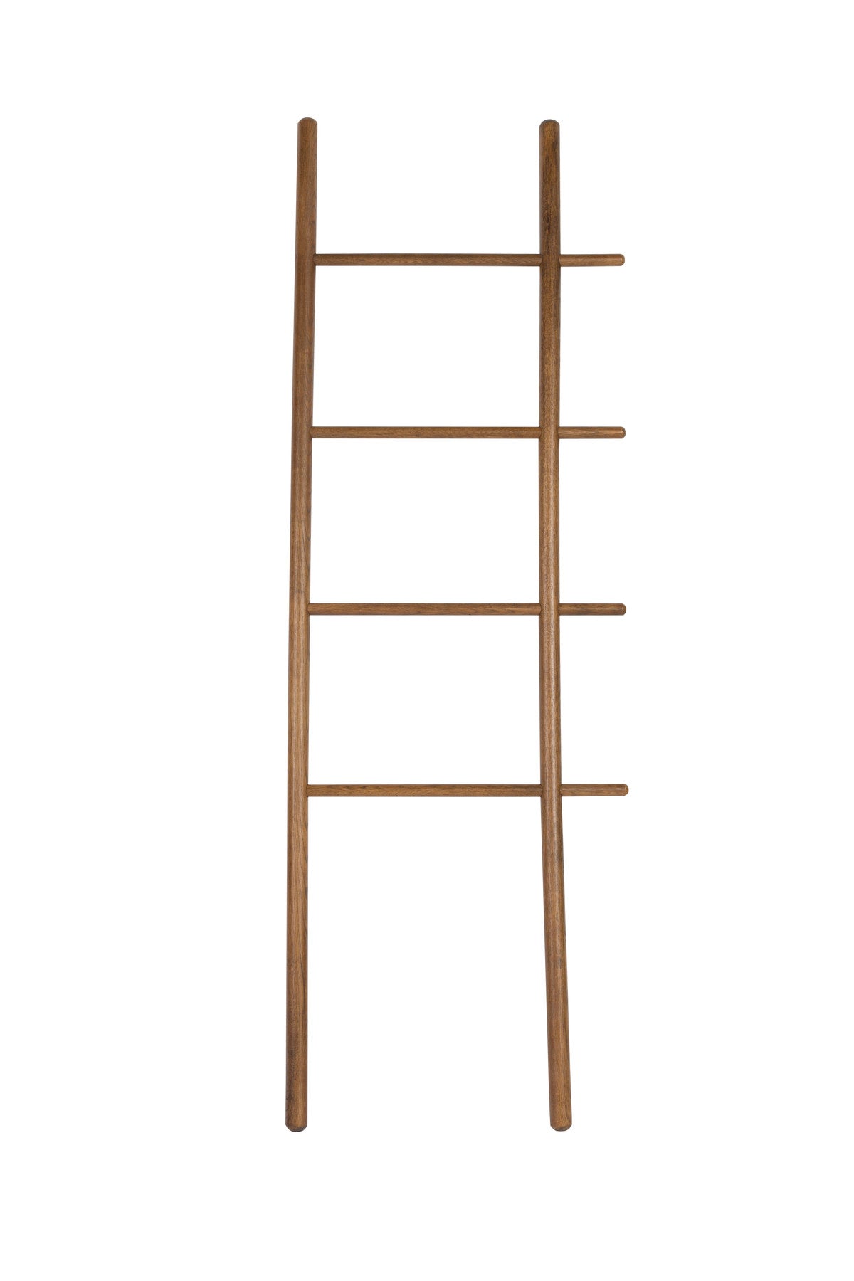 Kleiderständer Leiter Jhon aus Eichenholz in Leiterform, an die Wand gelehnt