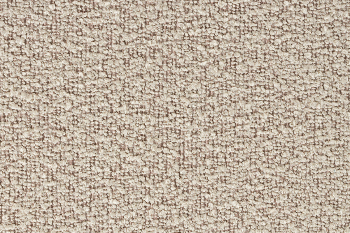 2er Sofa Noxx mit weichem Teddy-Stoffbezug und organisch gerundeter Form