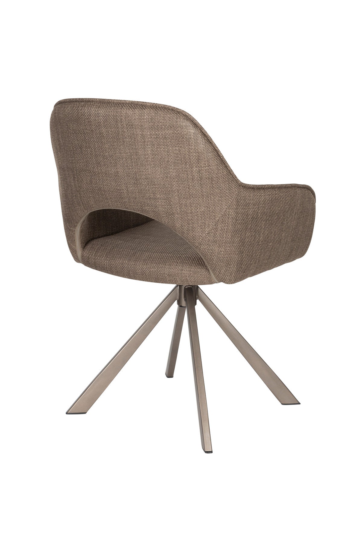 Stuhl Toye in Braun präsentiert im Onlineshop von KAQTU Design AG. Stuhl ist von White Label Living