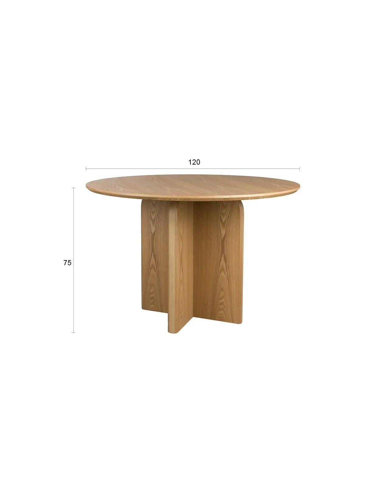Esstisch Laurent Natural in beige präsentiert im Onlineshop von KAQTU Design AG. Esstisch ist von White Label Living