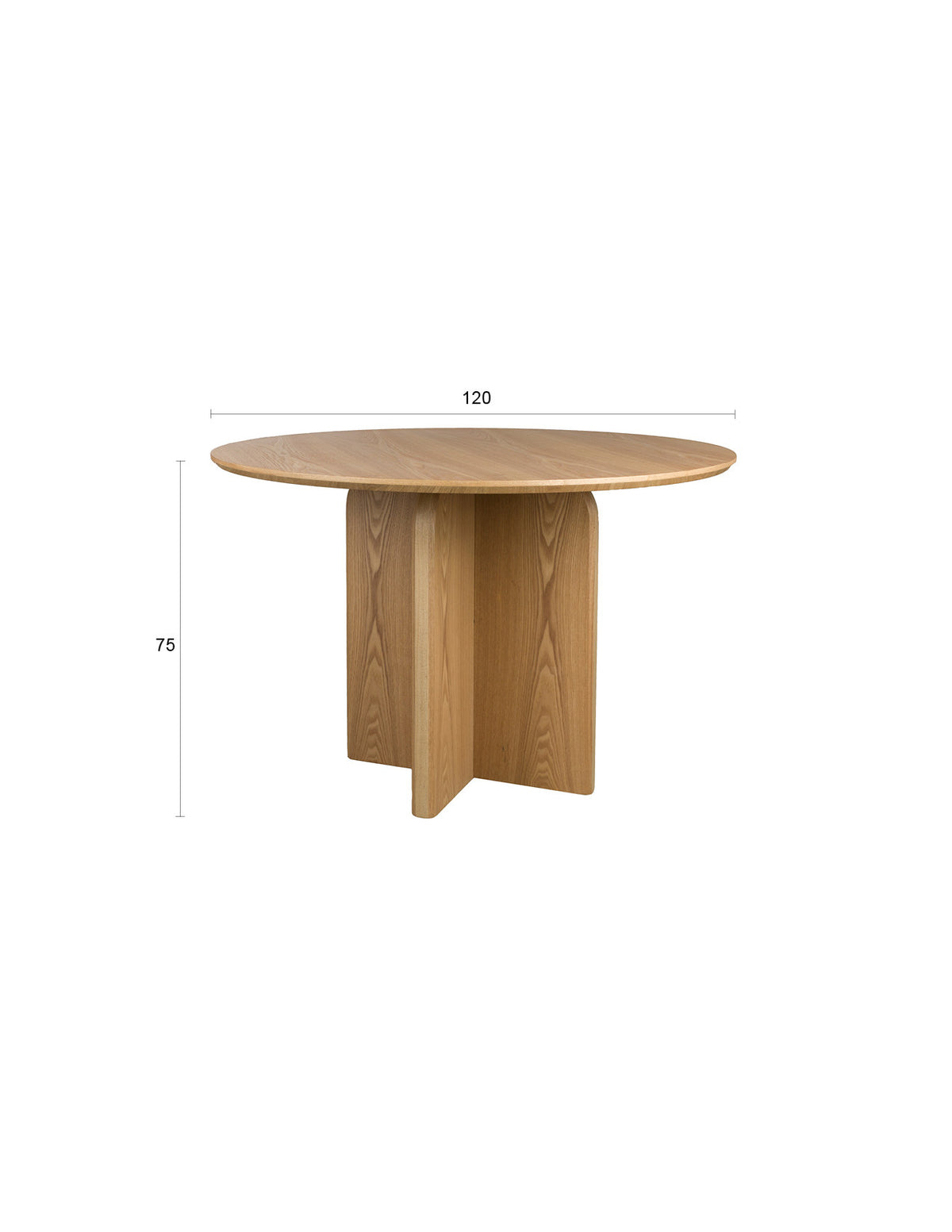 Esstisch Laurent Natural in beige präsentiert im Onlineshop von KAQTU Design AG. Esstisch ist von White Label Living