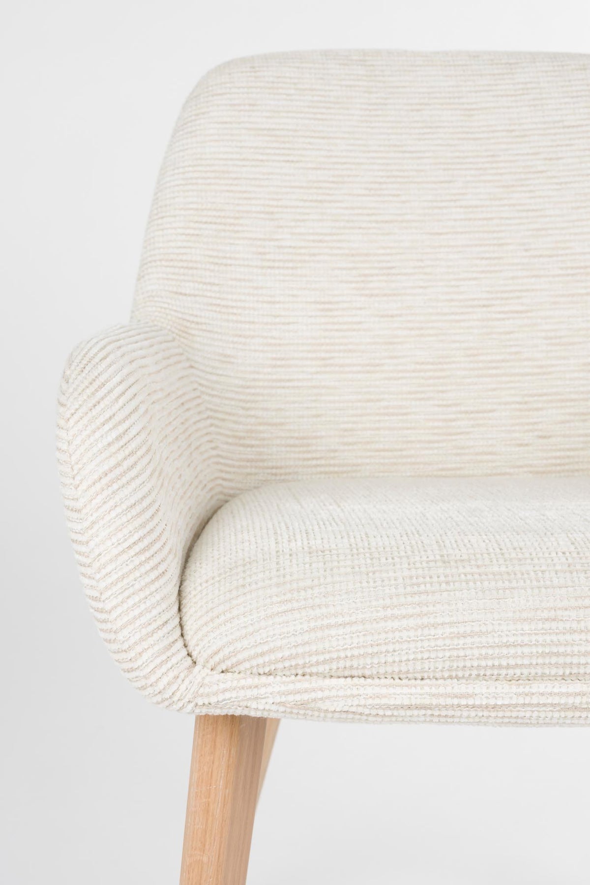 Stuhl Loua in Off-White präsentiert im Onlineshop von KAQTU Design AG. Stuhl ist von White Label Living