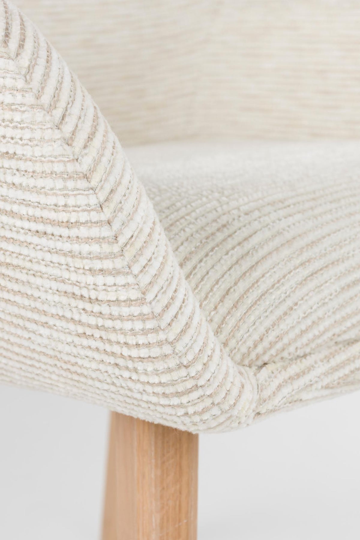 Stuhl Loua in Off-White präsentiert im Onlineshop von KAQTU Design AG. Stuhl ist von White Label Living