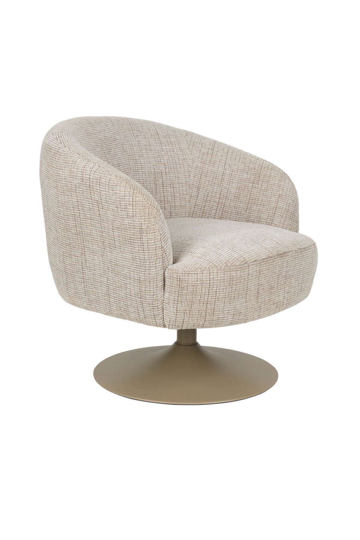 Sessel Renate in Braun präsentiert im Onlineshop von KAQTU Design AG. Drehsessel ist von White Label Living