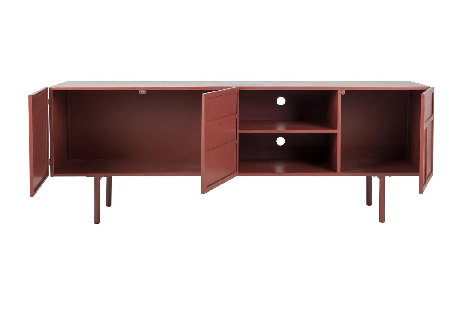 Sideboard Davis in rot präsentiert im Onlineshop von KAQTU Design AG. Sideboard ist von White Label Living