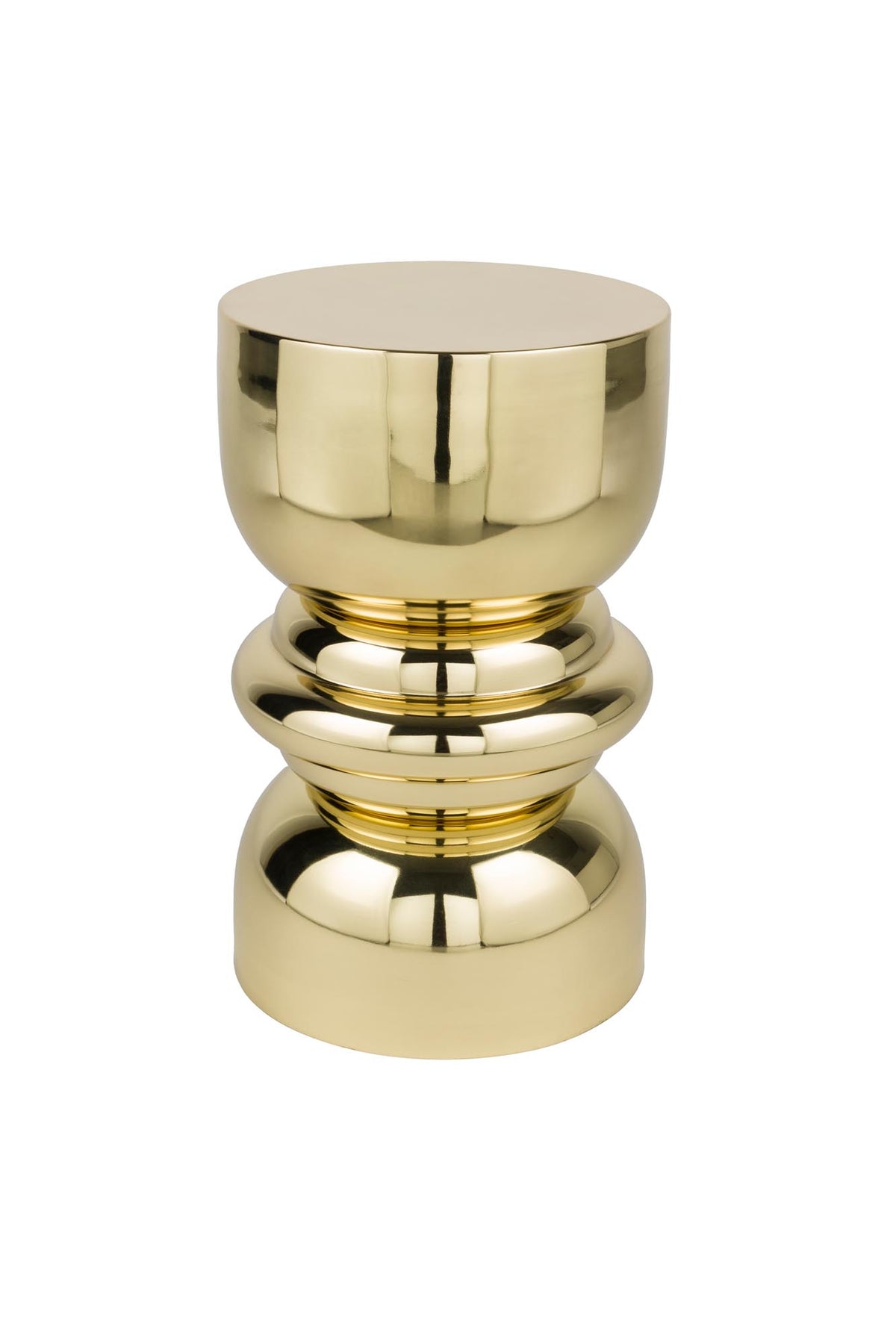 Beistelltisch Kinga Gold in Gold präsentiert im Onlineshop von KAQTU Design AG. Beistelltisch ist von White Label Living