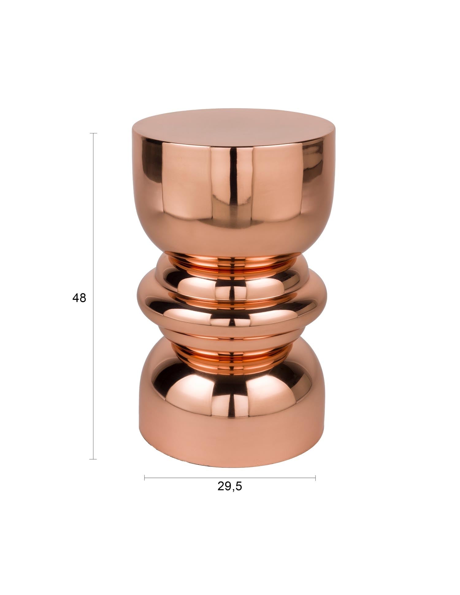 Beistelltisch Kinga Copper in Bronze präsentiert im Onlineshop von KAQTU Design AG. Beistelltisch ist von White Label Living