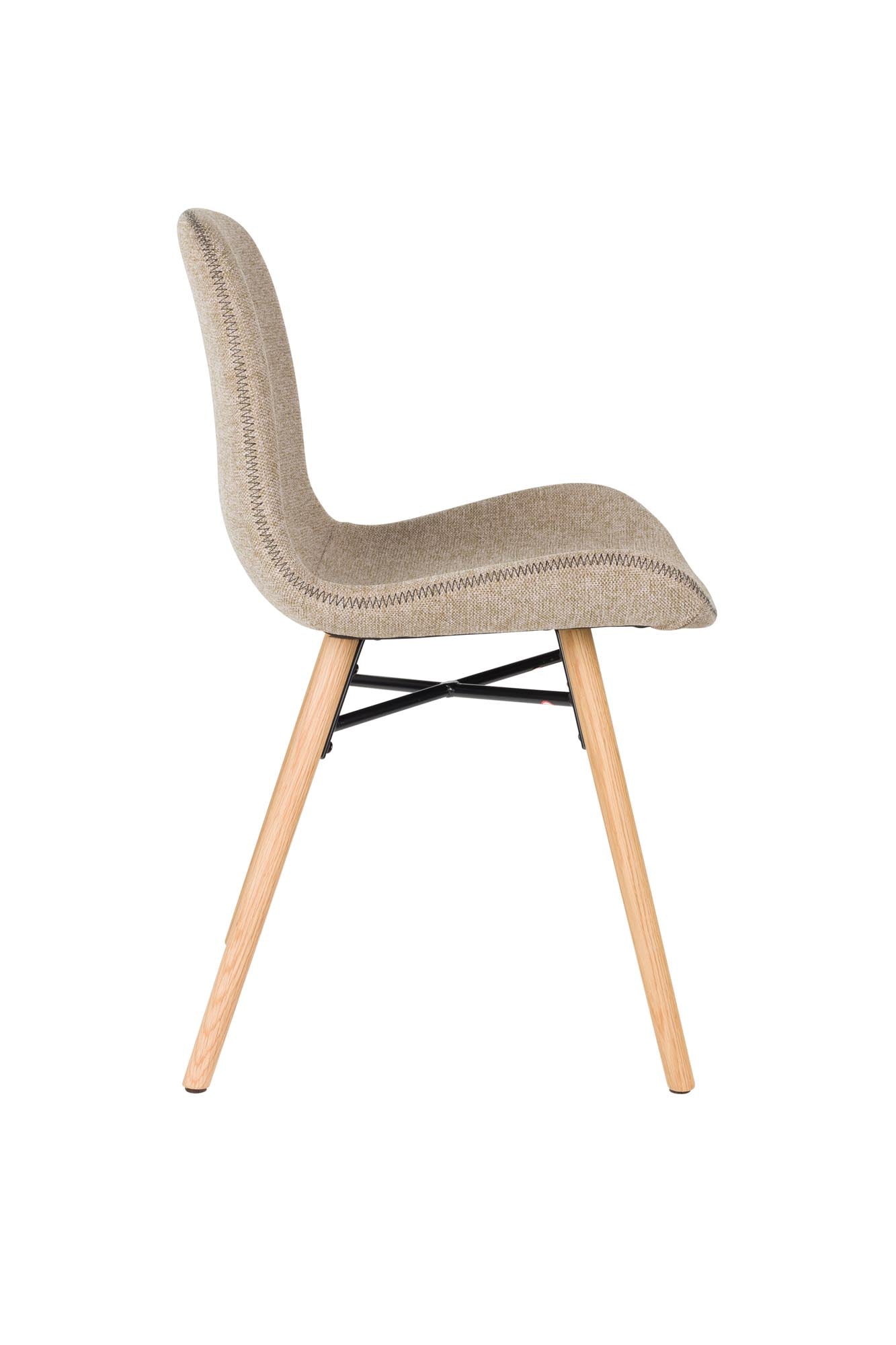 Stuhl Lester in Braun präsentiert im Onlineshop von KAQTU Design AG. Stuhl ist von White Label Living
