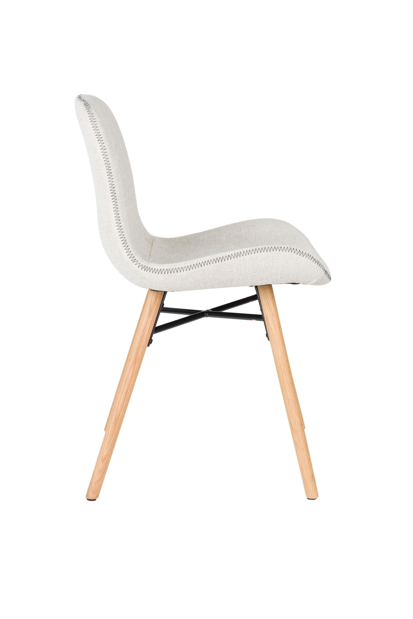 Stuhl Lester in beige präsentiert im Onlineshop von KAQTU Design AG. Stuhl ist von White Label Living