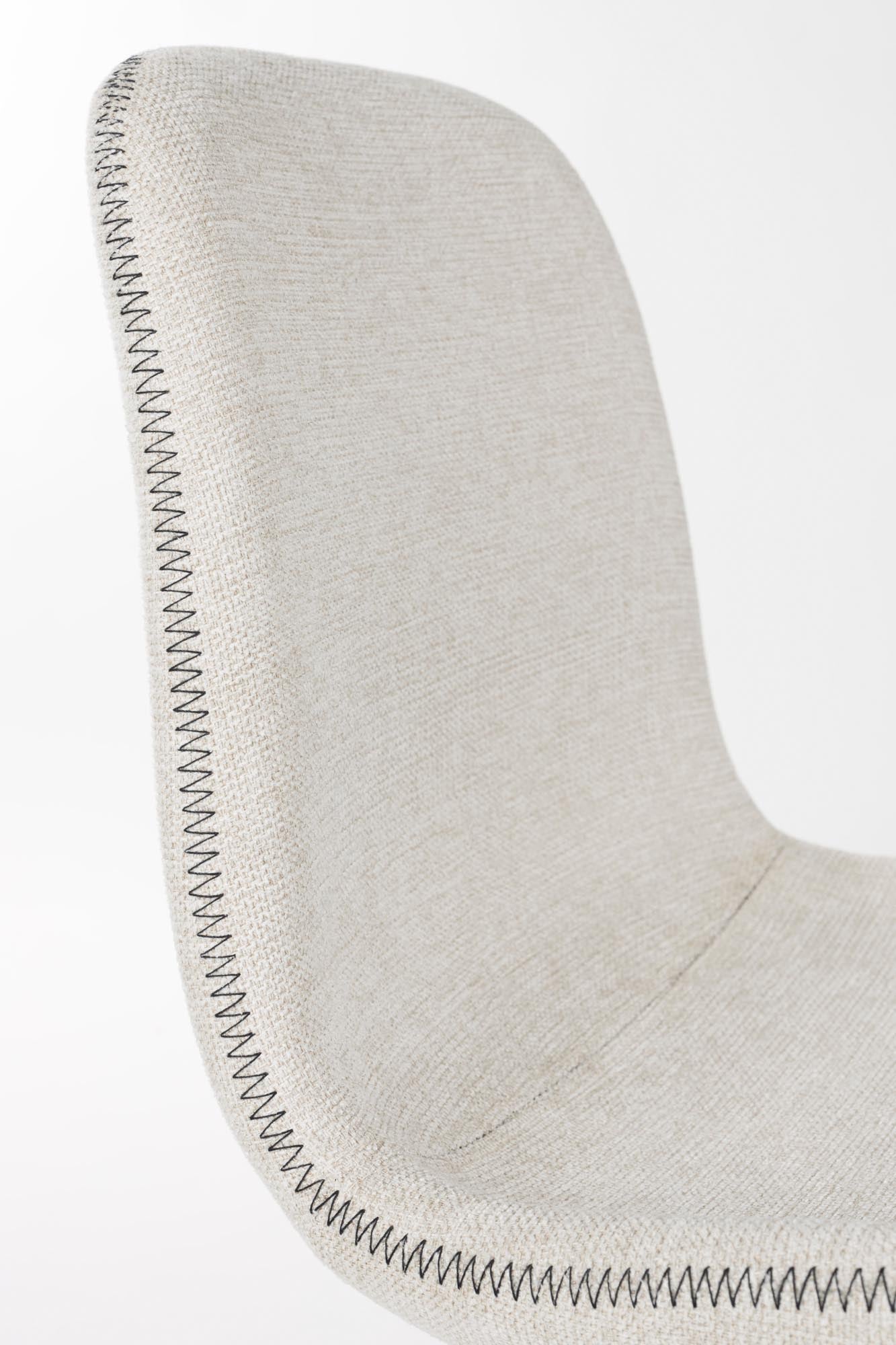 Stuhl Lester in beige präsentiert im Onlineshop von KAQTU Design AG. Stuhl ist von White Label Living