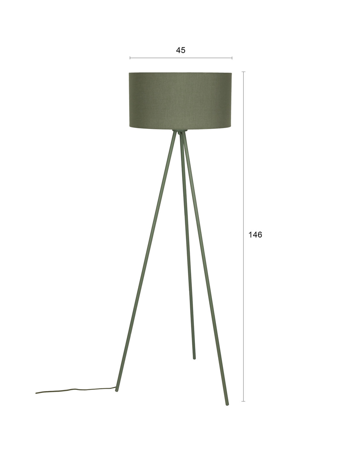 Stehleuchte Susie Green in Grün präsentiert im Onlineshop von KAQTU Design AG. Stehleuchte ist von White Label Living