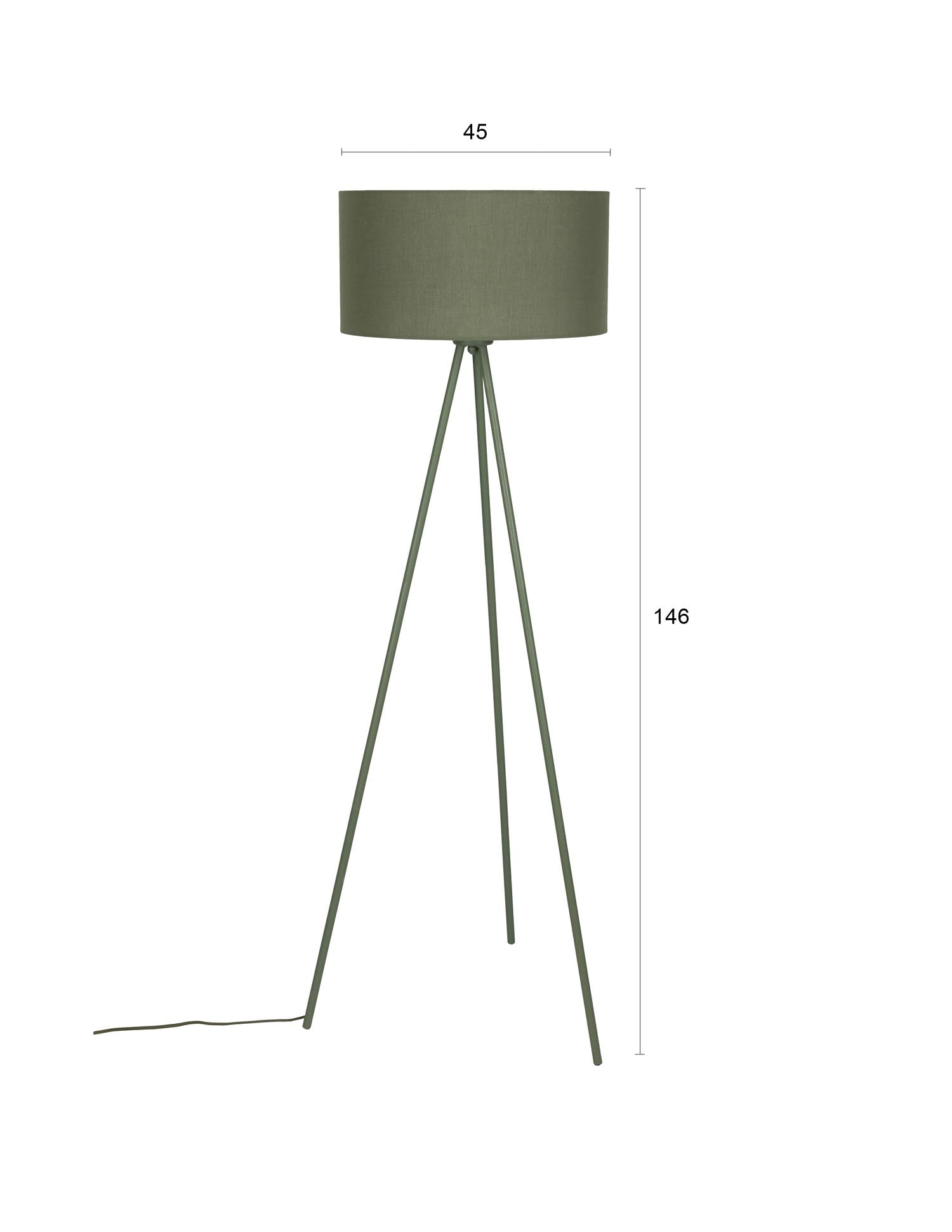Stehleuchte Susie Green in Grün präsentiert im Onlineshop von KAQTU Design AG. Stehleuchte ist von White Label Living