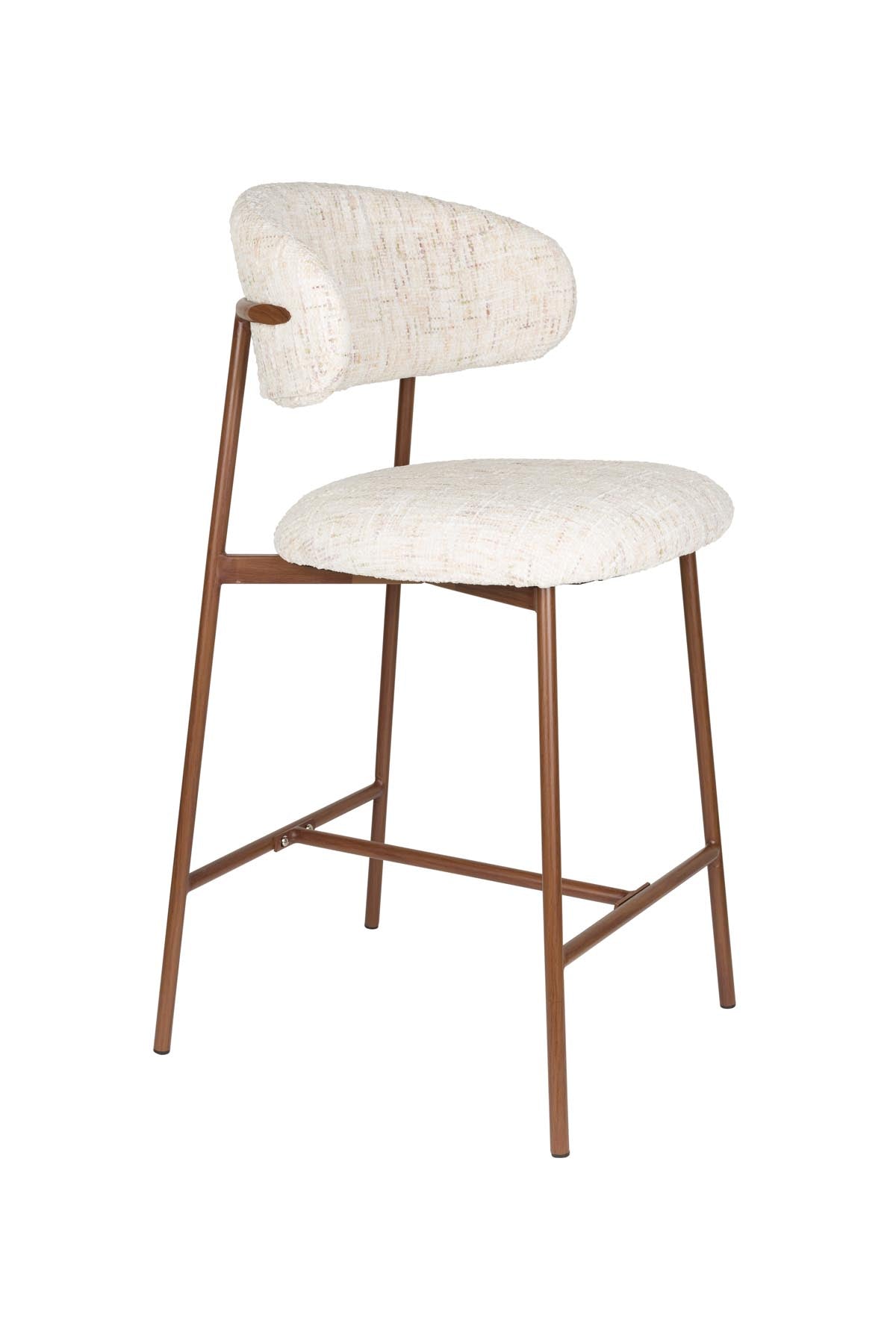 Barhocker Claes in Weiss präsentiert im Onlineshop von KAQTU Design AG. Barhocker ist von White Label Living