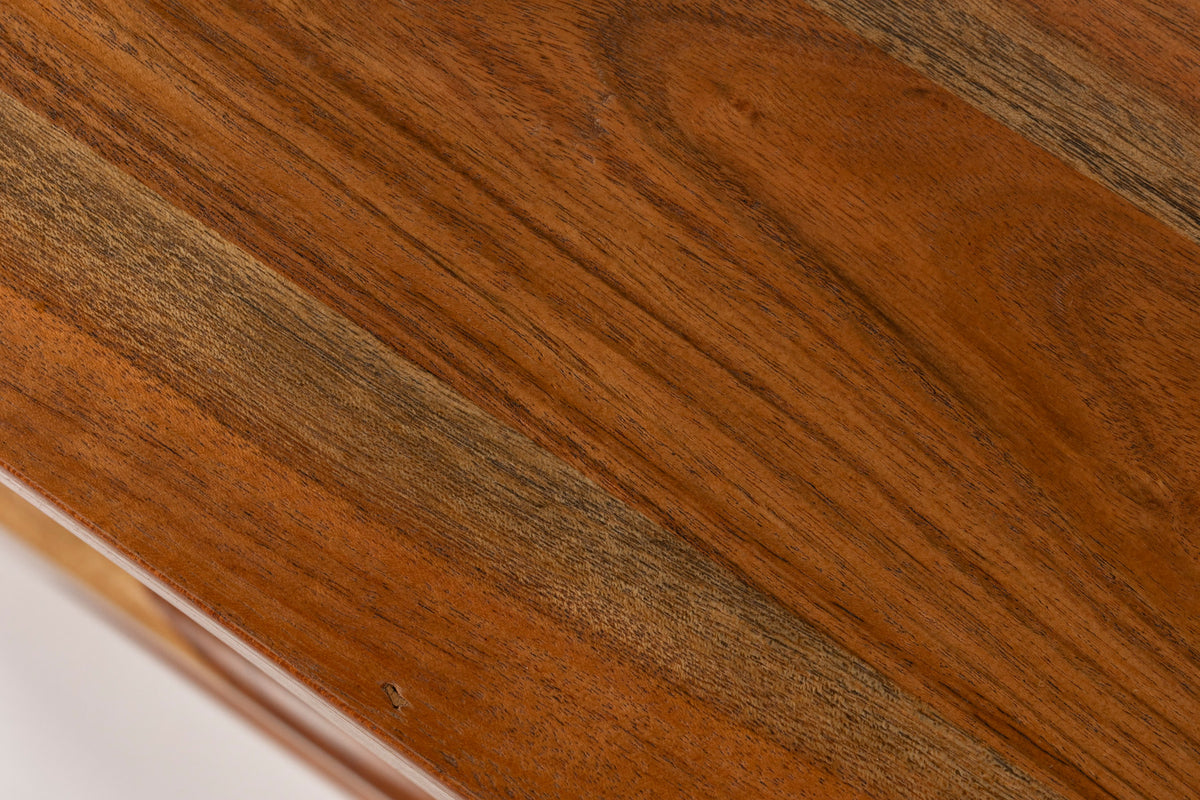 Offenes Cabinet Ruben in Braun aus Akazienholz mit sichtbarer Maserung