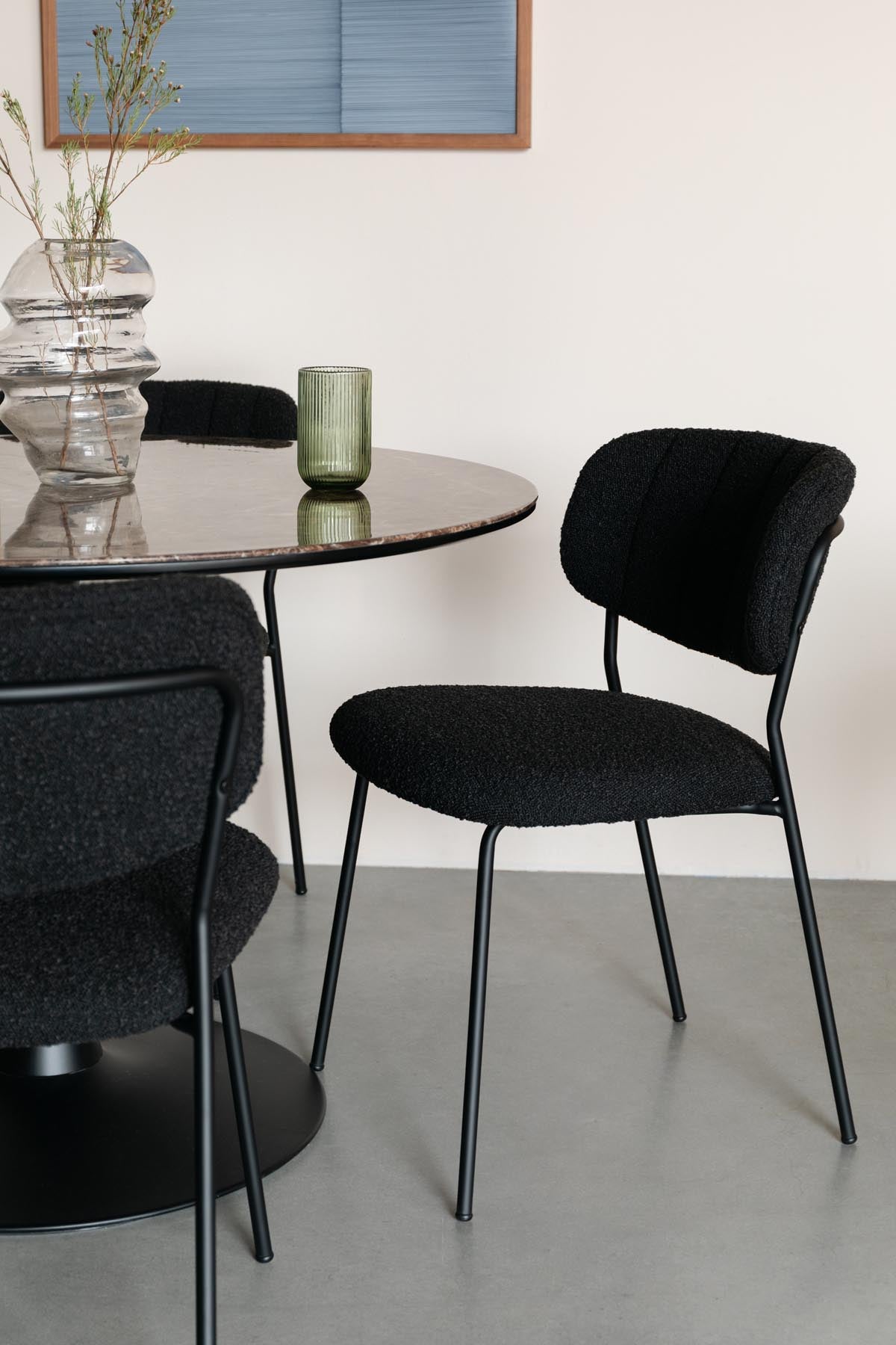 Stuhl Jolien in Schwarz präsentiert im Onlineshop von KAQTU Design AG. Stuhl ist von White Label Living