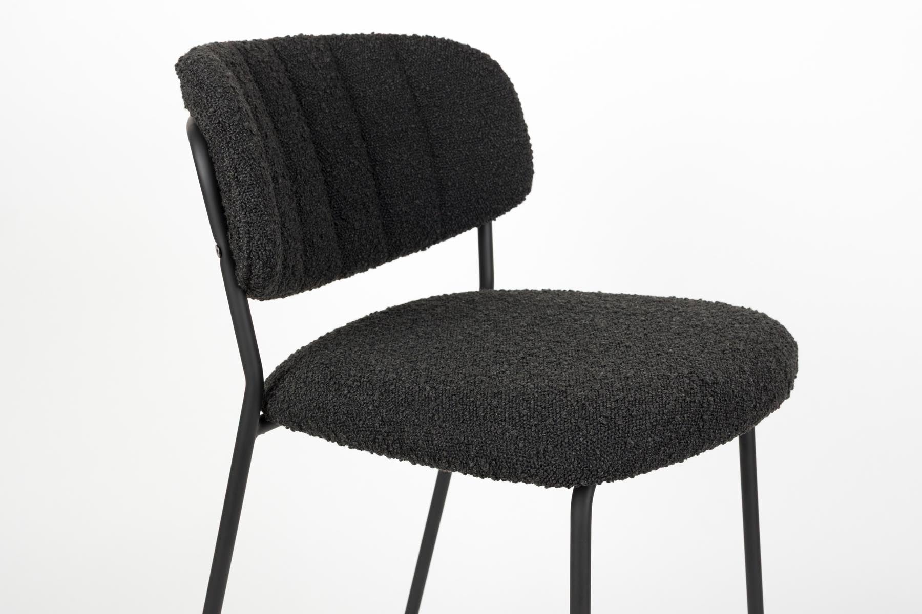 Hocker Jolienn in Schwarz präsentiert im Onlineshop von KAQTU Design AG. Barstuhl ist von White Label Living